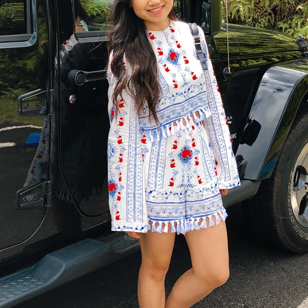 Printed two piece set 🌸